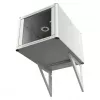 EFB Elektronik Atraminis Elementas Sieninei Spintai Gylis 800mm RAL 7035, 2 dalių rinkinys