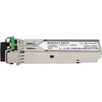 BlueOptics 1100-0540-BO suderinamas SFP siųstuvas-imtuvas, 100BASE-ZX, 1550nm, 120km, SMF, LC-Duplex, DDM, 0-70°C