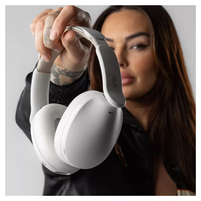 Skullcandy Hesh 360 belaidžiai ausinių ant ausų, Bluetooth 5.0, aktyvus triukšmo slopinimas, balta