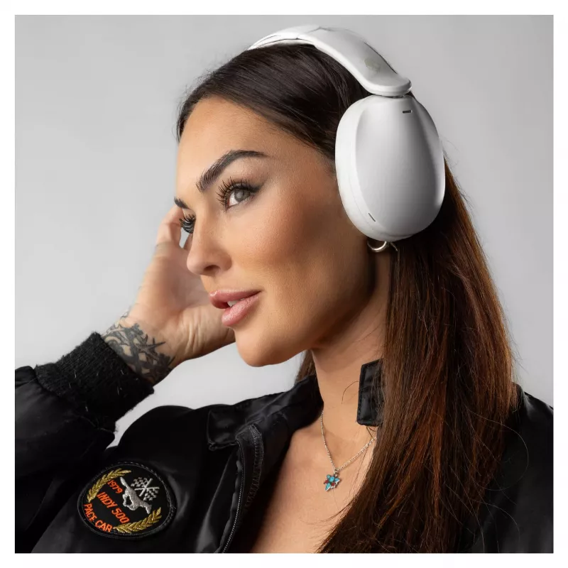 Skullcandy Hesh 360 belaidžiai ausinių ant ausų, Bluetooth 5.0, aktyvus triukšmo slopinimas, balta