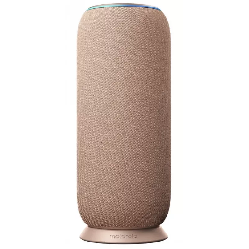Motorola Sound Flow nešiojamas garsiakalbis XT2549-1 30W su Bose garso technologija, Wi-Fi, BT, Airplay2, Google, Spotify, UWB, 6000mAh, IP67, Dock Charging, Warm Taupe