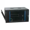 EFB-ELEKTRONIK 19 colių sieninis korpusas 6U, fiksuotas, 1-dalies, RAL 9005 anglies juodas, gylis 450 mm (691706VTS.45)