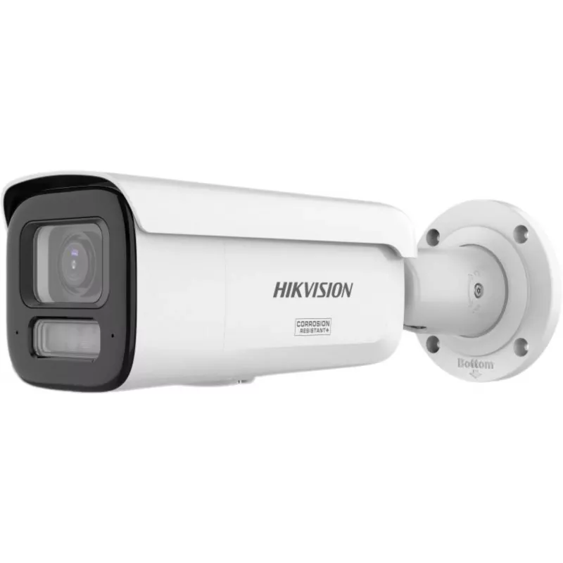 Hikvision DS-2CD2647G3T-LIZSY 4MP ColorVu AcuSense IP kamera, motorizuotas varifokalinis 2.8-12mm, balta