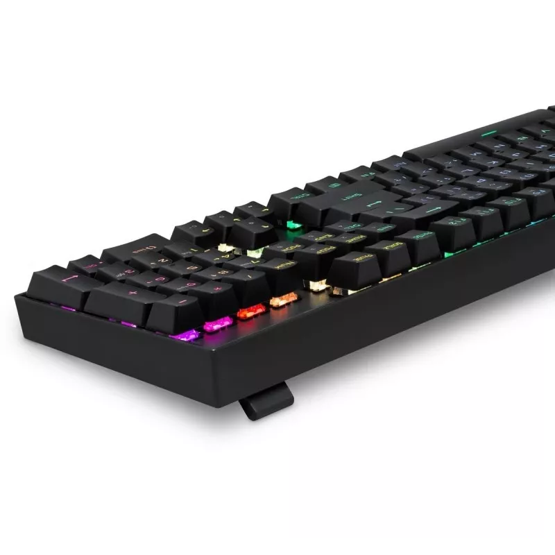 Defender Mirax GK-352 mechaninė žaidimų klaviatūra, Outemu Blue jungikliai, RGB foninis apšvietimas, laidas USB, juoda
