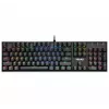 Defender Mirax GK-352 mechaninė žaidimų klaviatūra, Outemu Blue jungikliai, RGB foninis apšvietimas, laidas USB, juoda
