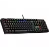 Defender Mirax GK-352 mechaninė žaidimų klaviatūra, Outemu Blue jungikliai, RGB foninis apšvietimas, laidas USB, juoda