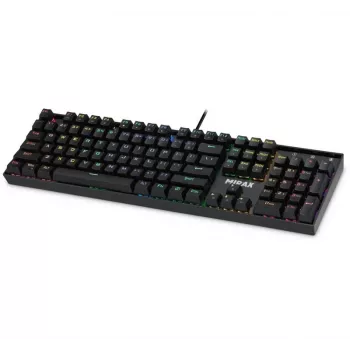 Defender Mirax GK-352 mechaninė žaidimų klaviatūra, Outemu Blue jungikliai, RGB foninis apšvietimas, laidas USB, juoda