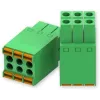 Teltonika Networks 2x3-Pin Power Connector - Terminal Block, 6-Pin, 10A, 300V, Green