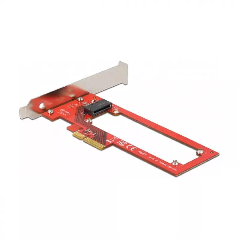 Delock PCI Express x4 kortelė su 1 x EDSFF E1.S lizdu – Low Profile