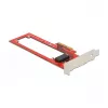 Delock PCI Express x4 kortelė su 1 x EDSFF E1.S lizdu – Low Profile