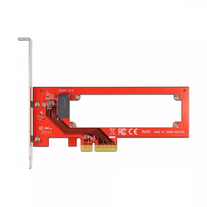 Delock PCI Express x4 kortelė su 1 x EDSFF E1.S lizdu – Low Profile