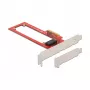 Delock PCI Express x4 kortelė su 1 x EDSFF E1.S lizdu – Low Profile
