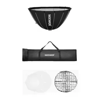 NEEWER SF120Q 120W Bi-Color LED Video Light su Bowens Mount, 2700K-6500K, CRI≥97, programėlės valdymas