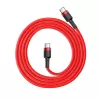Baseus Cafule USB-C į USB-C Laidas 60W 1m Raudonas