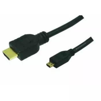 LogiLink High Speed with Ethernet HDMI į Micro HDMI laidas 1m Juodas