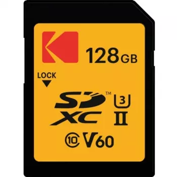 Kodak SDXC 128GB UHS-II U3 V60 Ultra Pro Memory Card