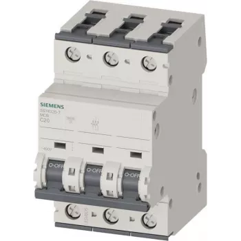 Siemens 5SY4320-7 Miniatiūrinis grandinės pertraukiklis 20 A 3 polių C