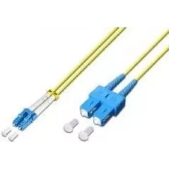 Lightwin LDP-09 LC-SC 5.0 Duplex Single-mode Fiber Optic Patch Cable, LC to SC, 5 m, Yellow, LSZH