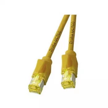 EFB-Elektronik RJ45 Patch Cable Cat.6A S/FTP LSZH Draka UC900 TM31 Geltona 20m
