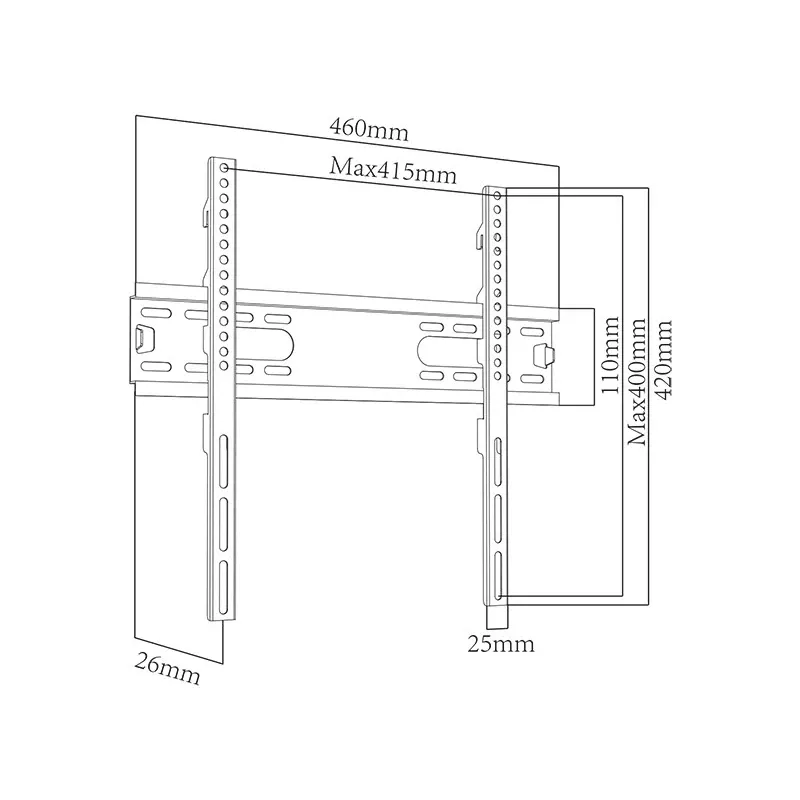 BLOW LCD TV Bracket HQ 13-42 TYP X with Hinge 180°