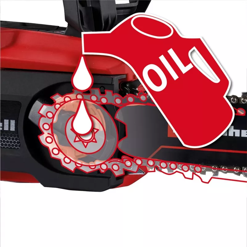 Einhell GE-LC 18/25 Li BL-Solo belaidis grandininis pjūklas, bešepetinis variklis, 250 mm padanga, minkšta rankena, Power X-Change (4600070)