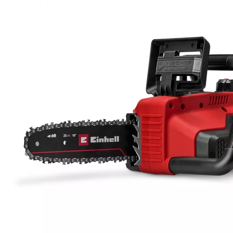 Einhell GE-LC 18/25 Li BL-Solo belaidis grandininis pjūklas, bešepetinis variklis, 250 mm padanga, minkšta rankena, Power X-Change (4600070)
