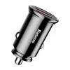 Baseus Circular 2xUSB QC3.0 5A 30W automobilinis įkroviklis (juodas)