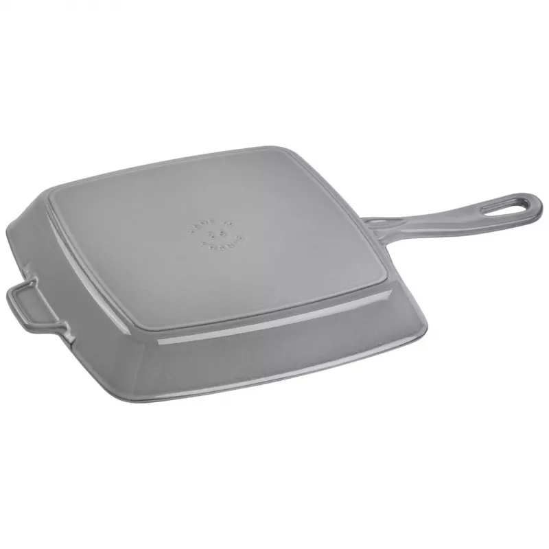 ZWILLING Staub ketaus kvadratinė keptuvė-grilis 26 cm Graphite Grey