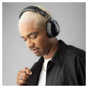 Skullcandy Aviator 900 ANC TWS belaidės ausinės per ausis su aktyviu triukšmo slopinimu, juodos