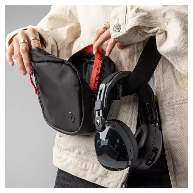 Skullcandy Aviator 900 ANC TWS belaidės ausinės per ausis su aktyviu triukšmo slopinimu, juodos