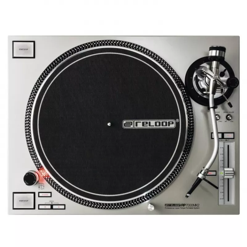 Reloop RP-7000 MK2 Sidabrinis DJ Patefonas