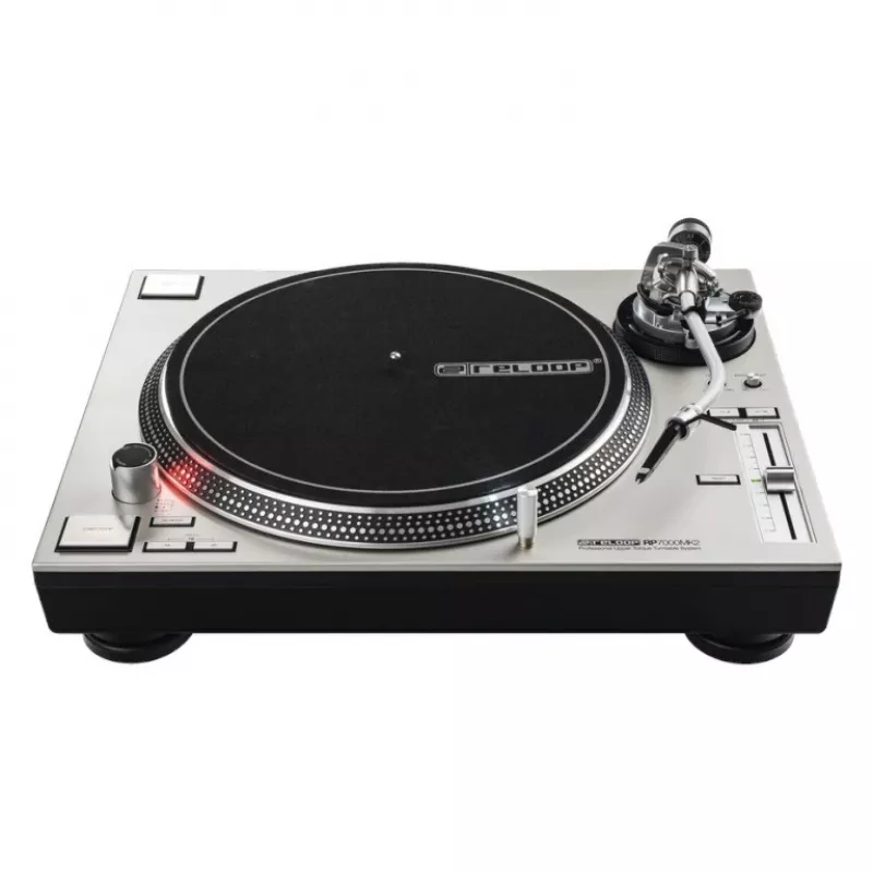Reloop RP-7000 MK2 Sidabrinis DJ Patefonas