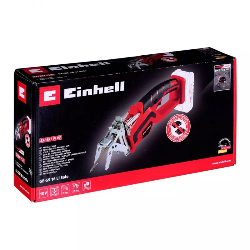 Einhell GE-GS 18 Li Solo belaidis genėjimo pjūklas 18V (be akumuliatoriaus) Juoda/Raudona