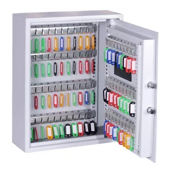OLYMPIA GOsafe 50B raktų seifas su elektroniniu kodu, 50 kabliukų, pilkas, tvirtinamas prie sienos, tvirtas plienas