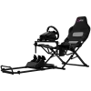 LORGAR FLEX RAF1 Sim Racing Cockpit Advanced, Foldable, 150x72x113 cm Playing, 38x72x126 cm Folded, Black