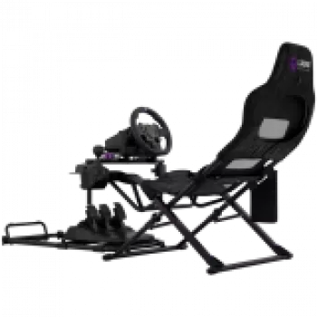 LORGAR FLEX RAF1 Sim Racing Cockpit Advanced, Foldable, 150x72x113 cm Playing, 38x72x126 cm Folded, Black