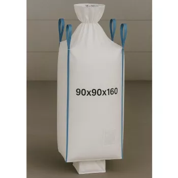 EXTRALINK Big Bag U+2 90x90x160cm 1000kg su iškrovimo rankove