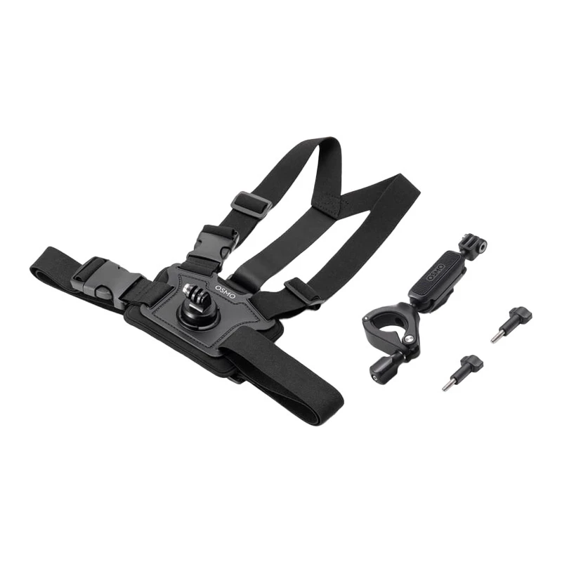 DJI Osmo Action Bike Accessory Kit – Vairo ir krūtinės laikikliai, skirti Osmo Action 3, Action 2, Osmo Action