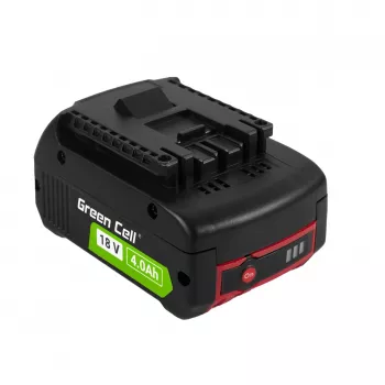 Green Cell PTBO18V4 belaidžio įrankio baterija 18V 4Ah Li-Ion, skirta Bosch elektriniams įrankiams (GBA1600Z00038 pakaitalas)