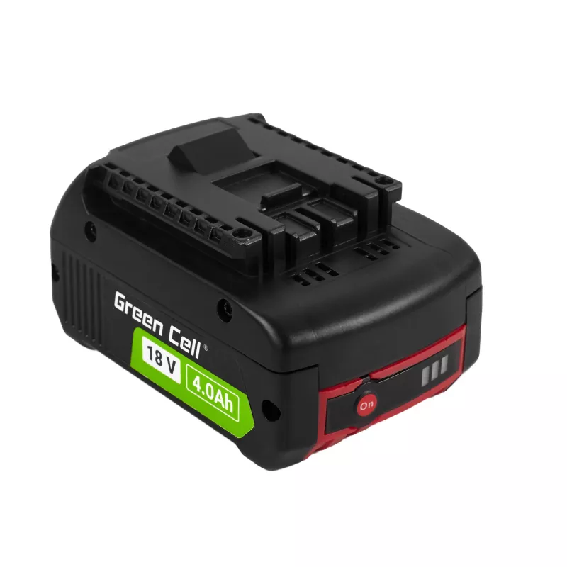 Green Cell PTBO18V4 belaidžio įrankio baterija 18V 4Ah Li-Ion, skirta Bosch elektriniams įrankiams (GBA1600Z00038 pakaitalas)
