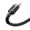 Baseus Cafule USB-A į USB-C laidas 0,5m Pilka+Juoda