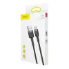 Baseus Cafule USB-A į USB-C laidas 0,5m Pilka+Juoda