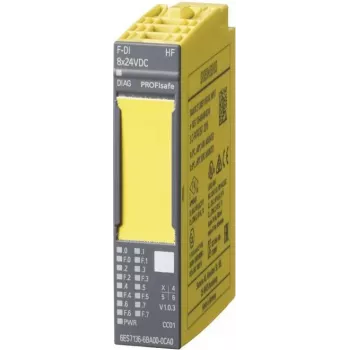SIEMENS 6ES7136-6BA01-0CA0 SIMATIC DP Saugus skaitmeninis įėjimų modulis ET 200SP, 8 įėjimai, 24 V DC, SIL 3, PL E, HF