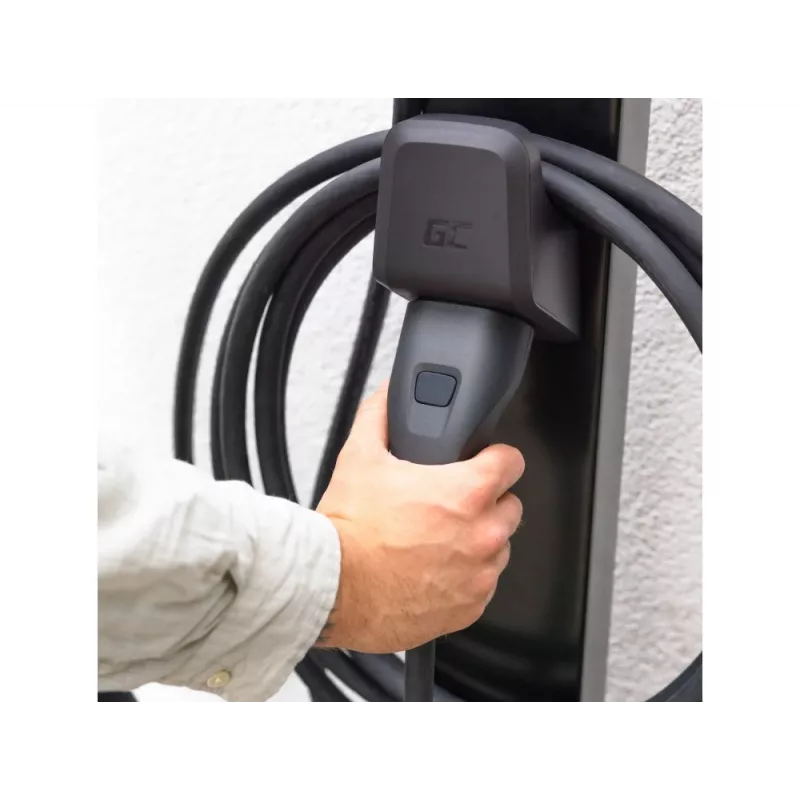 Greencell Habu Holder EV Įkrovimo Kabelio Laikiklis 2 Tipo Kištukams - Juoda