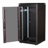ROLINE 19-Inch Network Cabinet Pro 22U, 600x600 mm (WxD), Glass Door, Black