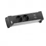 Bachmann Power Frame Desk Power Module 2x Schuko USB-A USB-C 22W 0,2m GST18 Silver