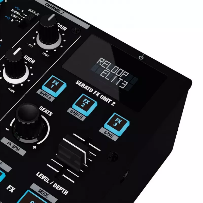 RELOOP Elite – Profesionalus 2 kanalų DVS maišytuvas, skirtas Serato DJ Pro