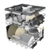Whirlpool W7IHT40T Pilnai Integruota Indų Plovimo Mašina, 14 Servizų, Energijos Klasė C, 40 dB, NaturalDry