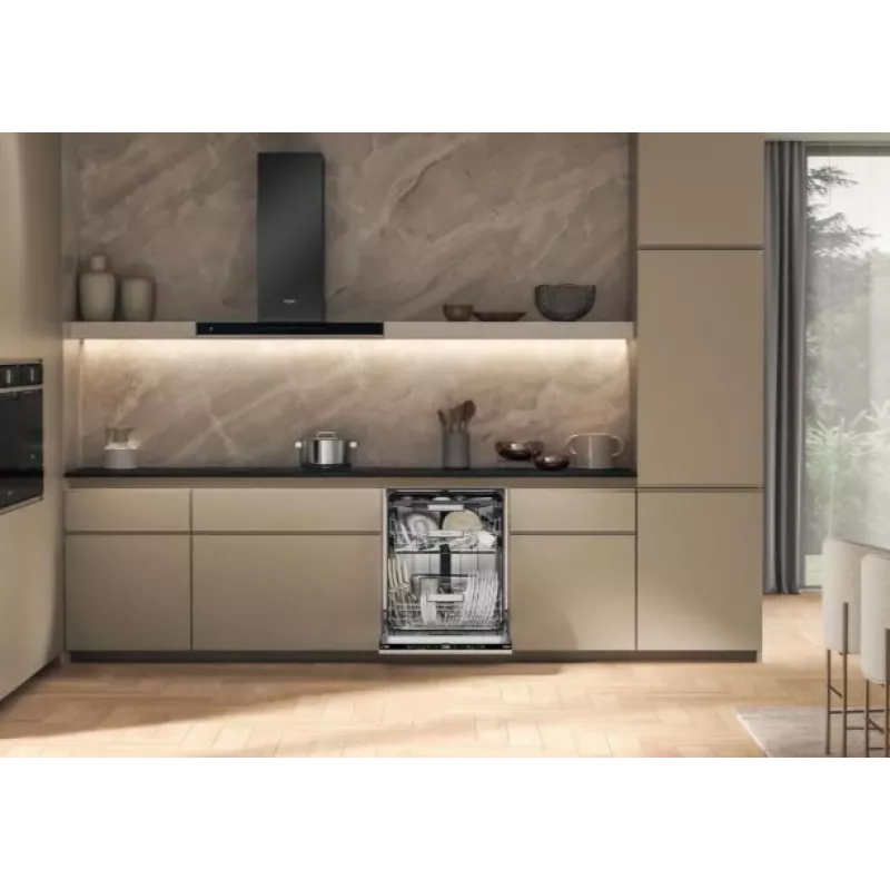 Whirlpool W7IHT40T Pilnai Integruota Indų Plovimo Mašina, 14 Servizų, Energijos Klasė C, 40 dB, NaturalDry