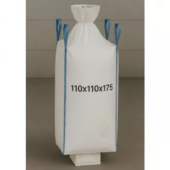 EXTRALINK Big Bag U+2 110x110x175cm 1300kg su išleidimo rankove